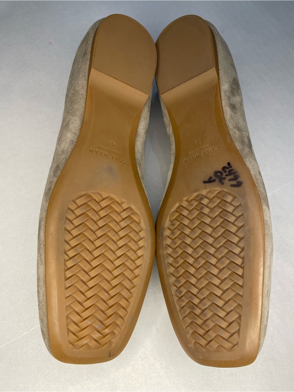 Cole Haan Nicolette Suede Bow Tie Ballet Flats - Picture 4 of 6